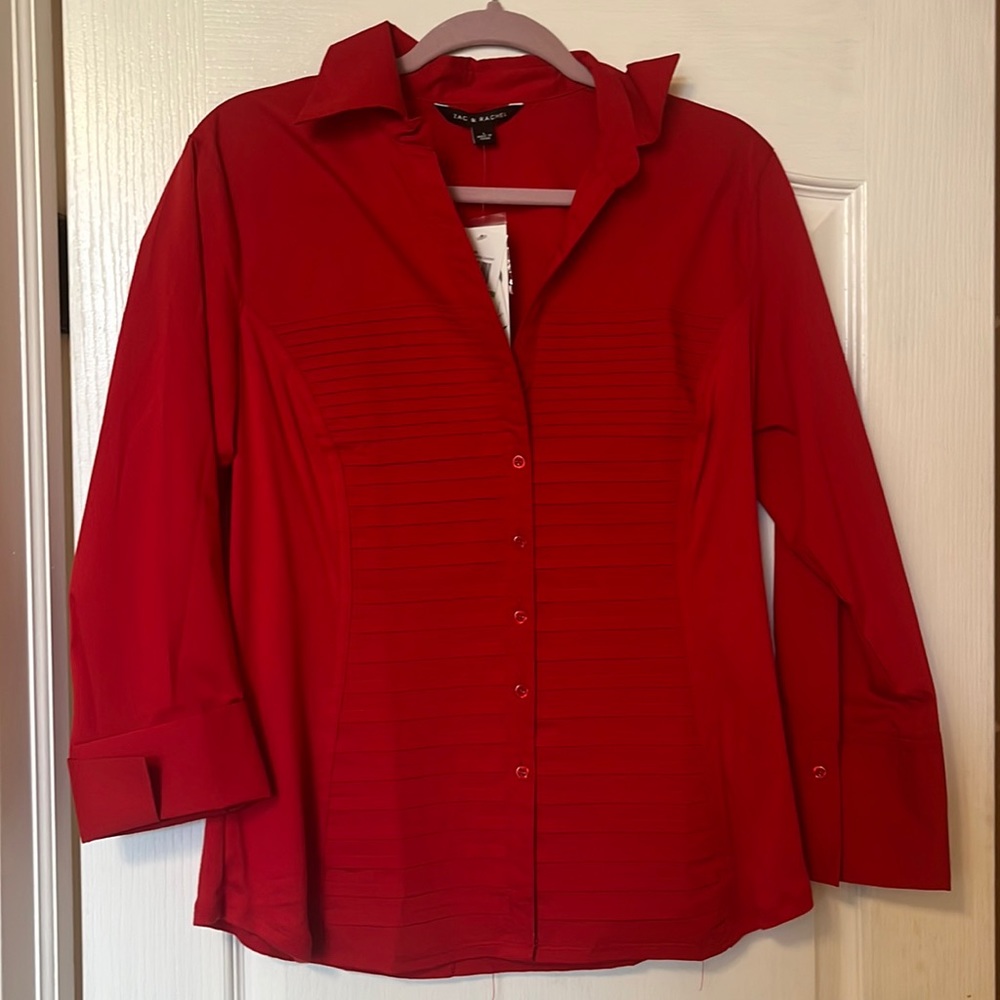 Red blouse!